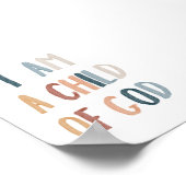 Boho ich bin ein Kind eines Gottposters Poster (Ecke)