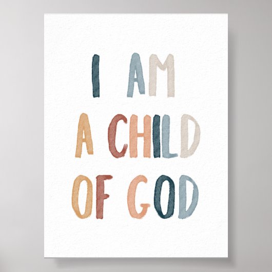 Boho ich bin ein Kind eines Gottposters Poster (Vorne)