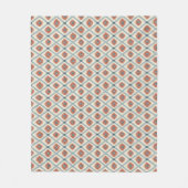 Boho-Ikat-Diamant-Geometrisches nahtloses Muster  Fleecedecke (Vorderseite)