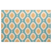 Boho Ikat Print Aqua Yellow Tribal Muster Girl Stoff (Fat Quarter (45,7 x 55,9 cm))