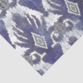 BOHO IKAT Vintagen Stamm Rustikal Blue Decoupage Seidenpapier (Ausschnitt)