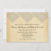 BOHO Imitats Burlap n Lace Sinti und Roma im moder Einladung (Vorderseite)