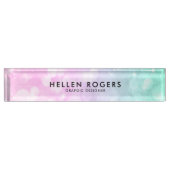 Boho Imitats Glitzer Namensplakette (Vorderseite)