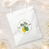 Boho Imitats Gold Rim Citrus Limon Lemon Geschenktütchen (Ausgeschnitten)