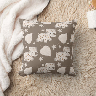 Boho in Neutrals: Baby Elephants Kinderzimmer Kissen