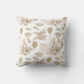 Boho in Neutrals: Elegantes Baby Swans Kinderzimme Kissen (Vorderseite)