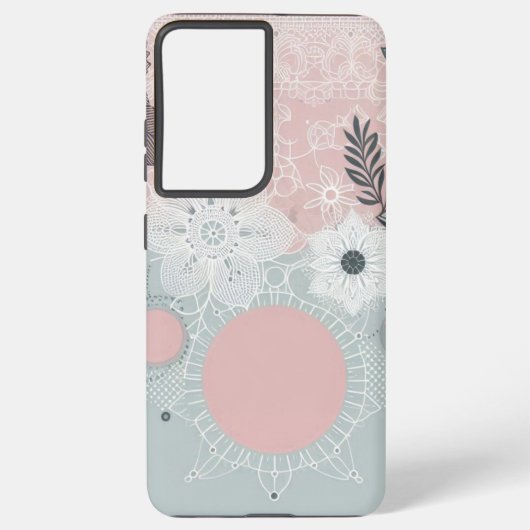 Boho in Pastel shades design  Samsung Galaxy Hülle (Rückseite)
