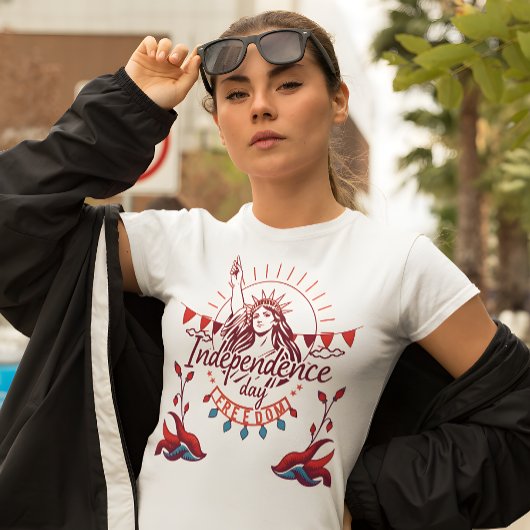 Boho Independence Day - T - Shirt der Frauen am 4.