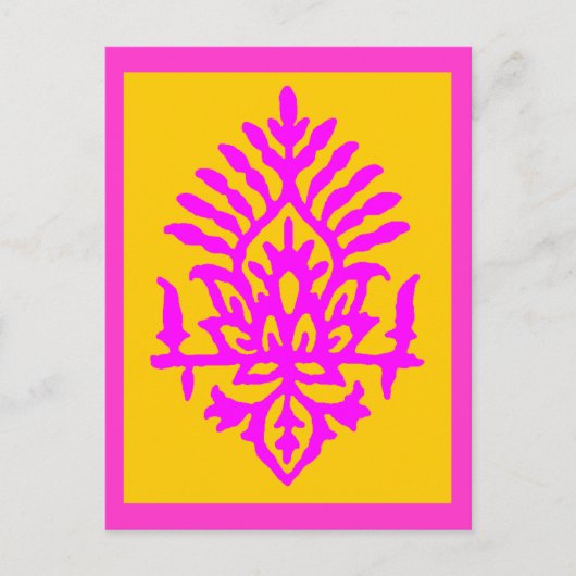 Boho India Block Print Postkarte (Vorderseite)