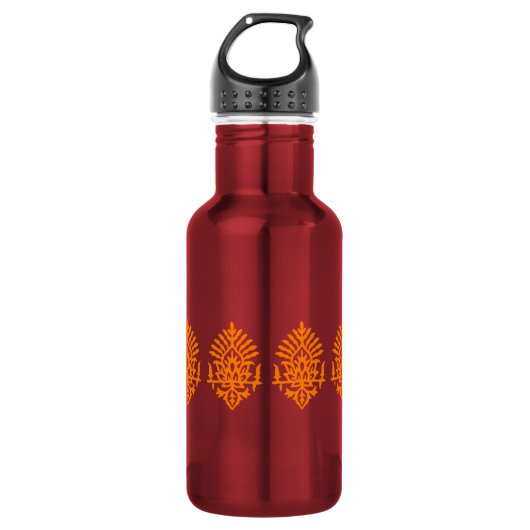 Boho India Block Print Trinkflasche (Vorderseite)