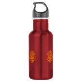 Boho India Block Print Trinkflasche (Rückseite)