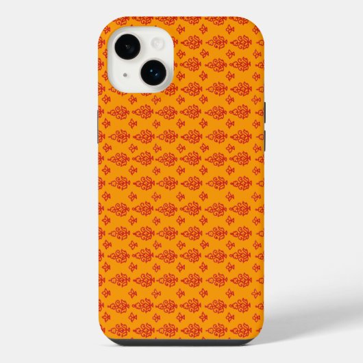 Boho Indien Blockdruck iPhone Hülle (Rückseite)