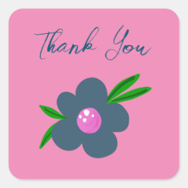 Boho Indigo Blue Blume | Aufkleber für das Party