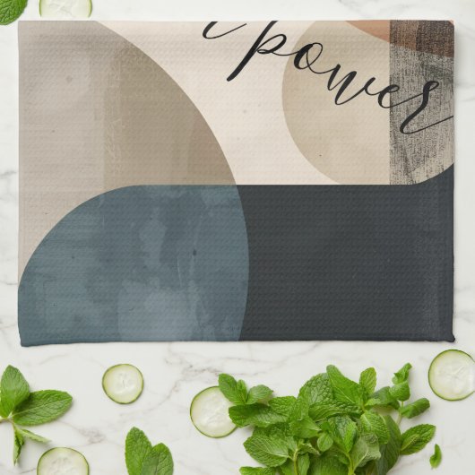 Boho Individuelle Name Geschirrtuch (Gefaltet)