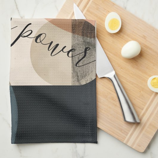 Boho Individuelle Name Geschirrtuch (Viertel Falte)