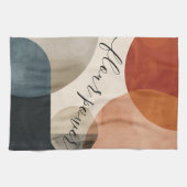 Boho Individuelle Name Geschirrtuch (Horizontal)