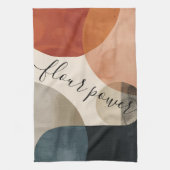 Boho Individuelle Name Geschirrtuch (Vertikal)