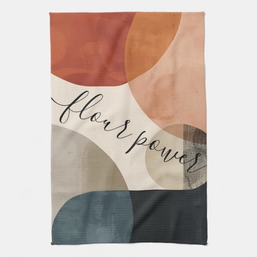 Boho Individuelle Name Geschirrtuch (Vertikal)