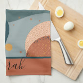 Boho Individuelle Name Geschirrtuch (Viertel Falte)