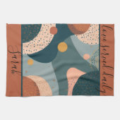Boho Individuelle Name Geschirrtuch (Horizontal)