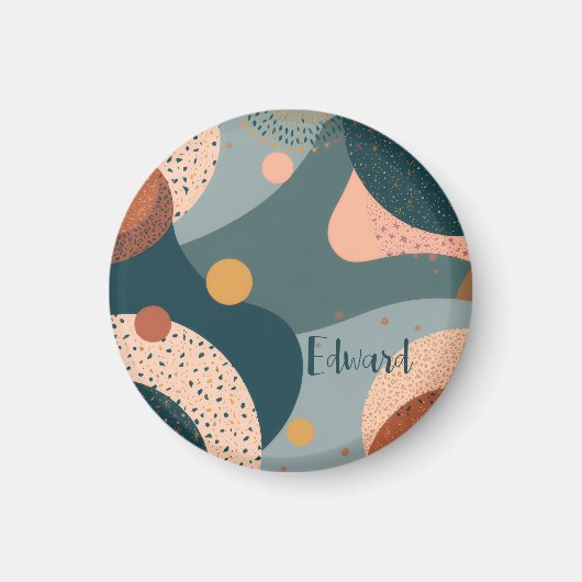 Boho Individuelle Name Magnet (Vorne)