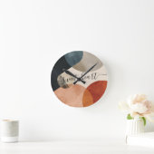 Boho Individuelle Name Runde Wanduhr (Zuhause)