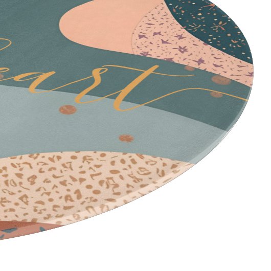 Boho Individuelle Name Schneidebrett (Ecke)