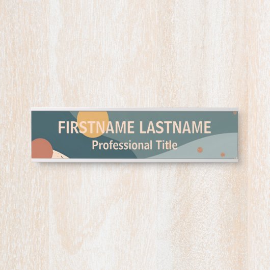 Boho Individuelle Name Türschild (Vorderseite )