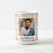 Boho individuelles Foto & Text Valentinstag Kaffeetasse (Mittel)