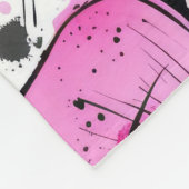 Boho Inky Petals Muster Fleecedecke (Ecke)