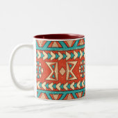 Boho-Insel-Stammes- Zweifarbige Tasse (Links)