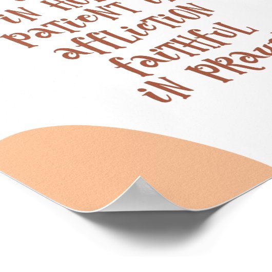 Boho Inspiration Christlich Bible Verse Regenbogen Poster (Ecke)