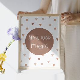Boho Inspiration Sie sind Magie Kinderzimmer Art P Poster