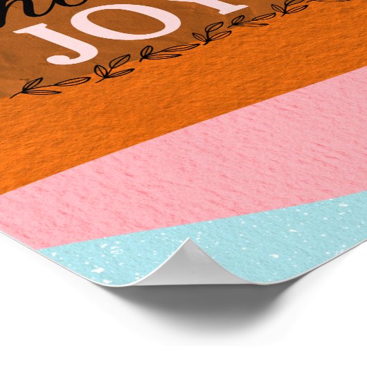 Boho Inspiration und positives Zitat Wall Poster (Ecke)