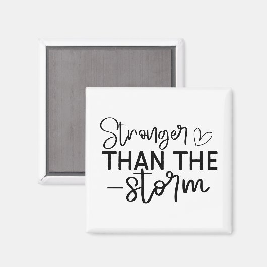Boho Inspirational "Stronger als der Sturm" Magnet (Vorderseite/Rückseite)