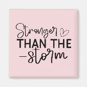 Boho Inspirational "Stronger als der Sturm" Magnet (Vorne)
