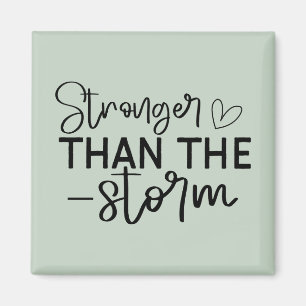 Boho Inspirational "Stronger als der Sturm" Magnet