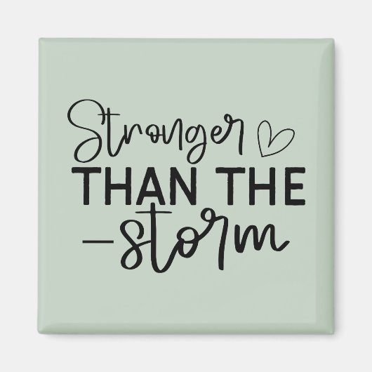 Boho Inspirational "Stronger als der Sturm" Magnet (Vorne)