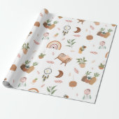 boho-inspired wrapping paper geschenkpapier (Ungerollt)