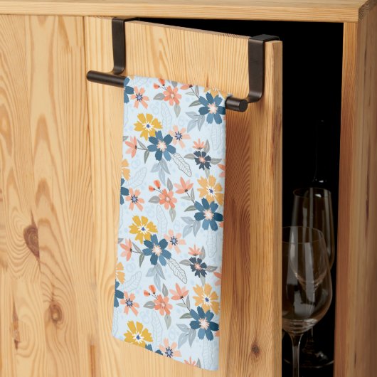 Boho Inspiriert Blume Muster Küchentücher (Drittel gefaltet)