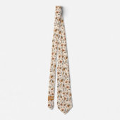 Boho-Inspiriert Herbstfarben Krawatte (Rückseite)