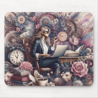 Boho inspiriert Maus-Matte, schicke Boho-Büro Mousepad