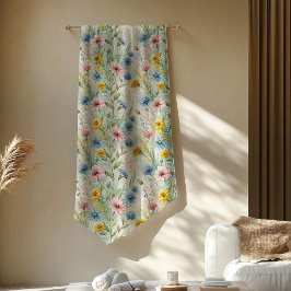 Boho Inspiriert Wild Blume Blanket in Soft Hues Fleecedecke