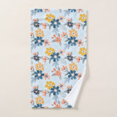 Boho Inspirierte Blume Muster Badehandtuch Set (Handtuch)
