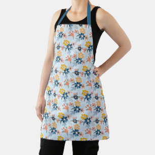 Boho Inspirierte Blume Muster Schürze