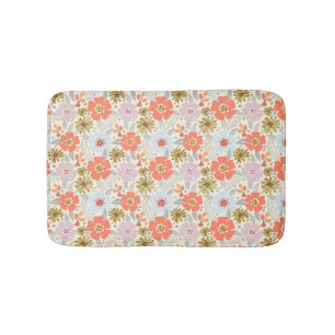Boho Inspirierte Blumenmuster Bath Mat Badematte