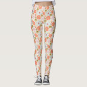 Boho Inspirierte Blumenmuster - Leggings (Vorderseite)
