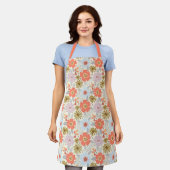Boho Inspirierte Schürze von Blumenmuster (Getragen)