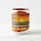 Boho inspirierter Sonnenuntergang Tasse (Zentrum)