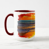 Boho inspirierter Sonnenuntergang Tasse (Links)